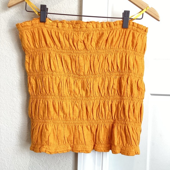 Anthropologie Tops - Anthropologie Smocked Tube Top NWT Mango XL